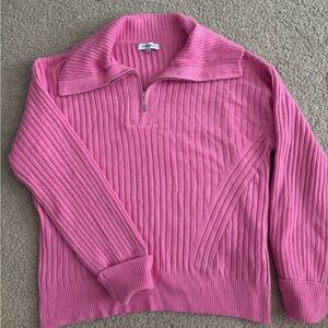 Pink Collared Sweater